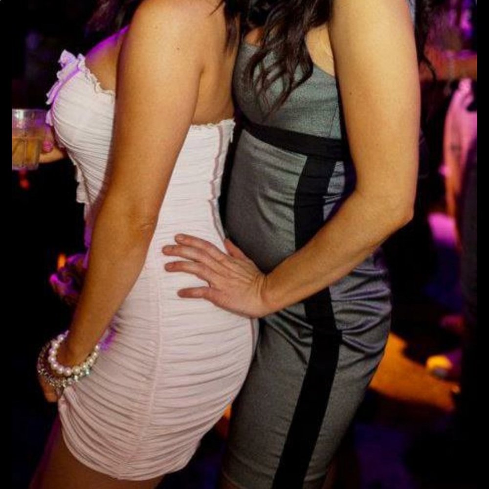 Baby pink Bebe dress